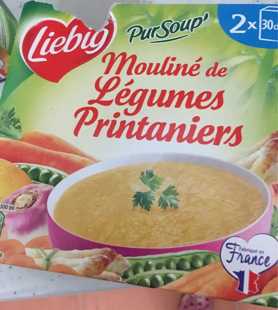 Mouliné de légumes printaniers