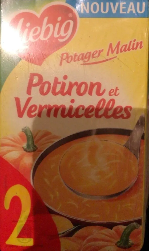 Soupe potiron et vermicelles