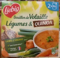 Bouillon de volaille, légumes et quinoa