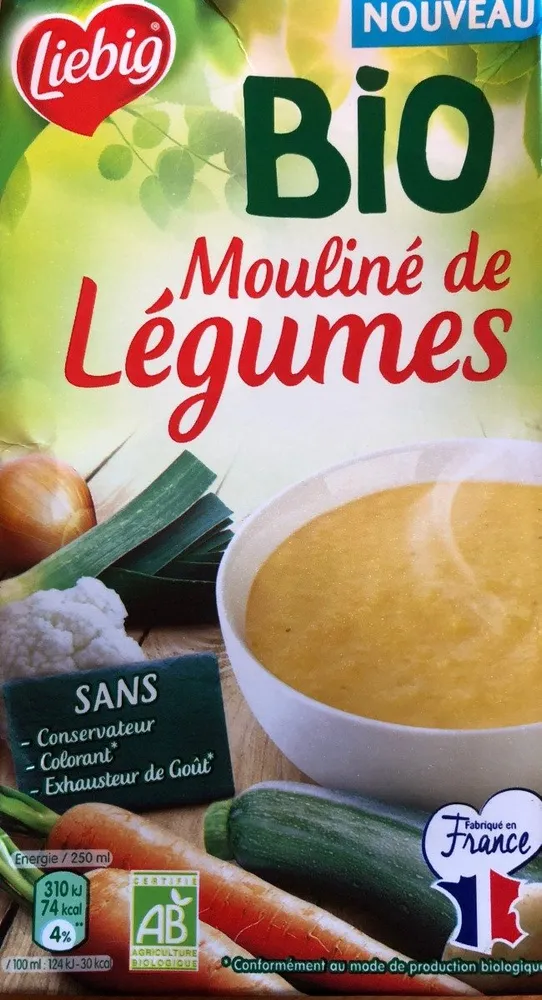 Mouliné de legumes. Bio