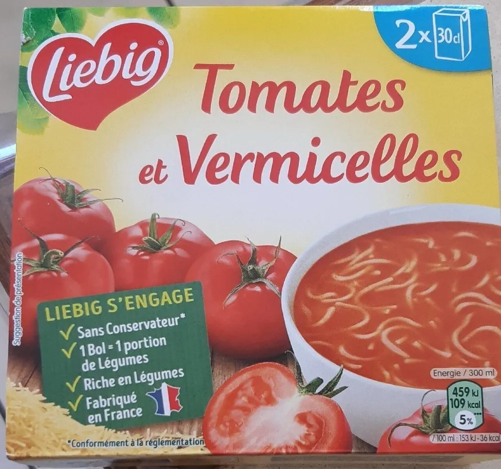 Soupe tomates vermicelles