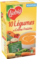 velouté de 10 légumes et crème fraîche