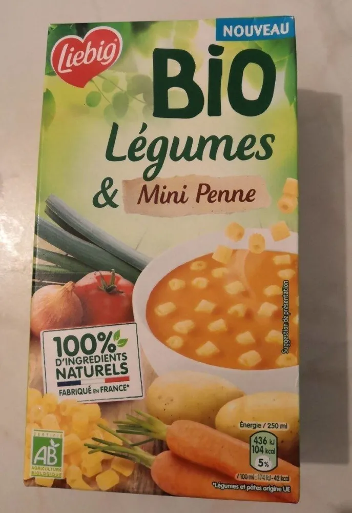 Liebig soupe BIO Légumes et Mini Penne