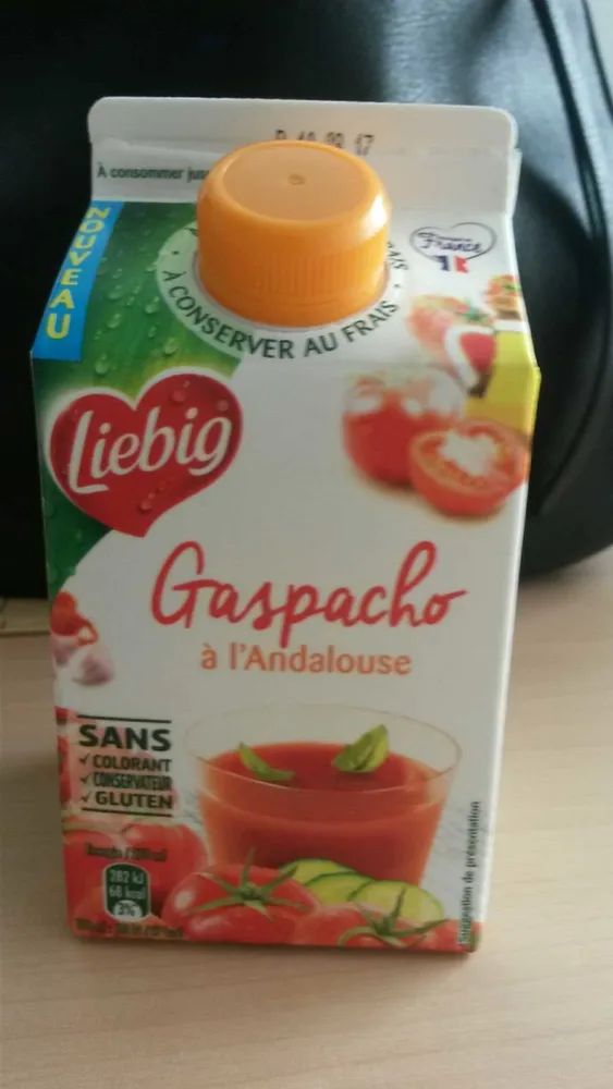 Soupe gaspacho à l'Andalouse