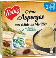 Crème d'Asperges aux éclats de MorillesPointe de ciboulette