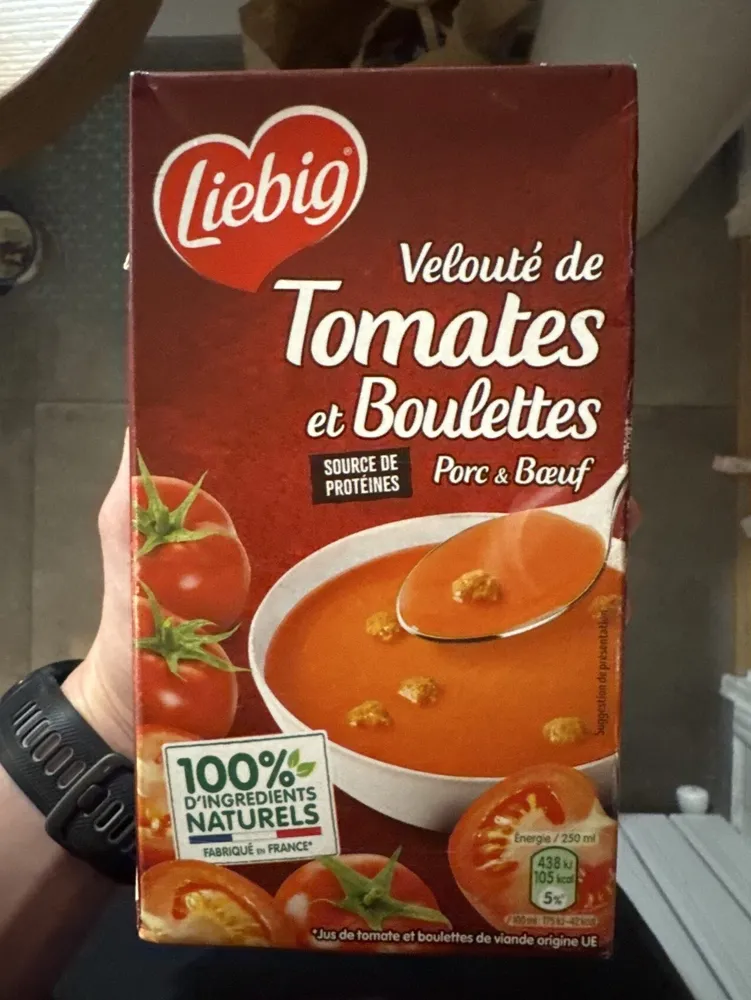 Velouté De Tomates Et Boulettes