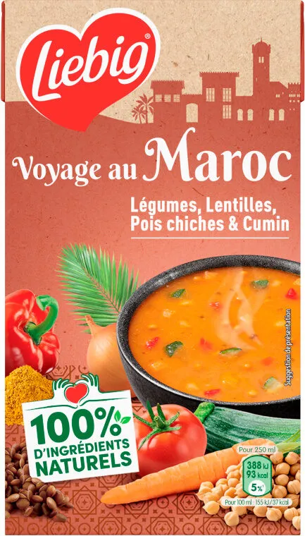 Voyage au Maroc Légumes, Lentilles, Pois chiches & Cumin