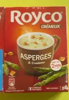 Potage asperges et croutonscremeux