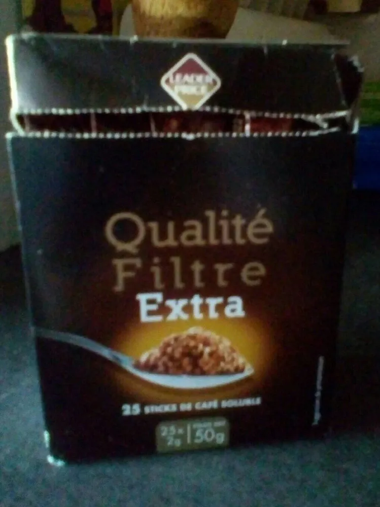 Sticks de café soluble filtre extra