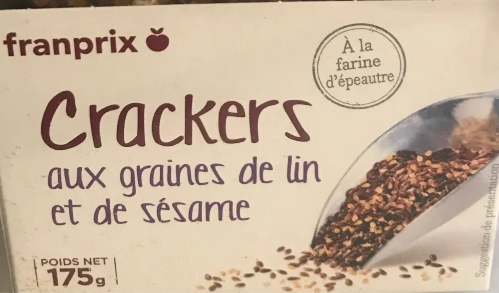 Crackers aux graines de lin et de sesame