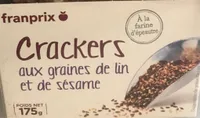 Crackers aux graines de lin et de sesame