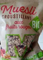 Muesli croustillant fruit rouge bio