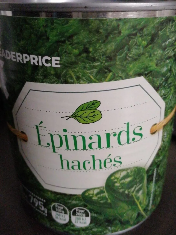 Épinard haché