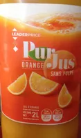 Pur jus orange sans pulpe