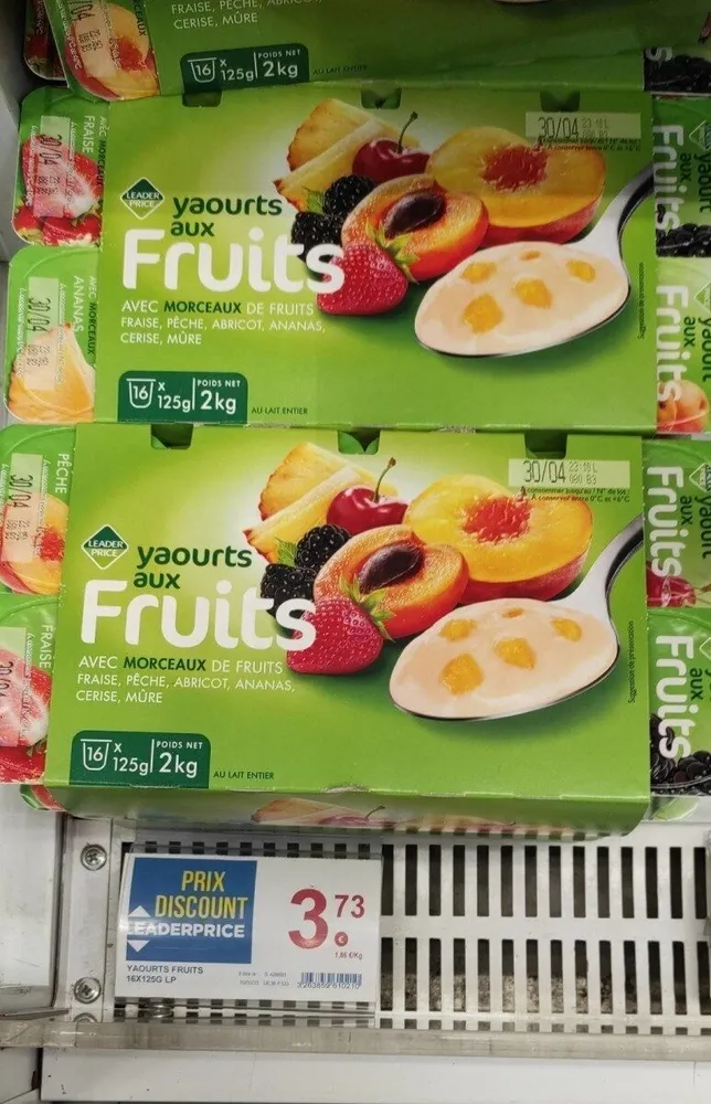 Yaourts aux fruits