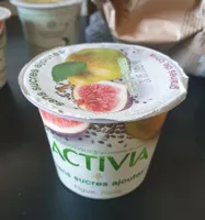 Probiotique Activia graines de chia figue poire