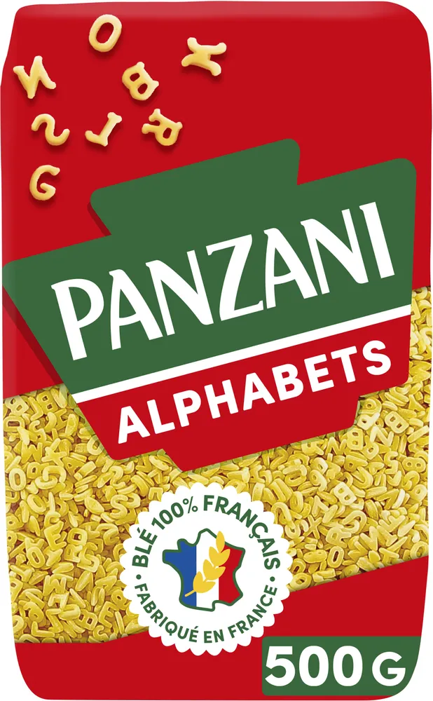 pâte alphabet