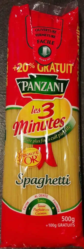 Spaghetti "Les 3 minutes"