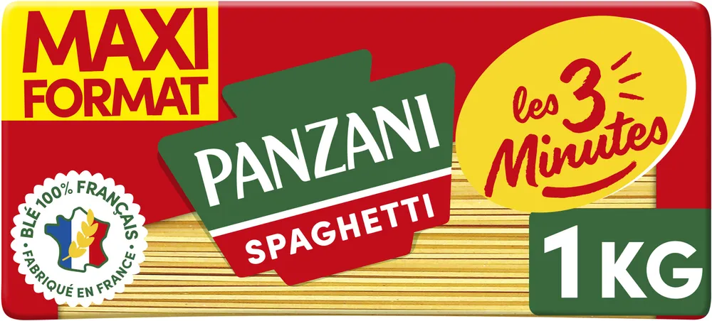 Panzani spaghetti 3 minutes 1kg