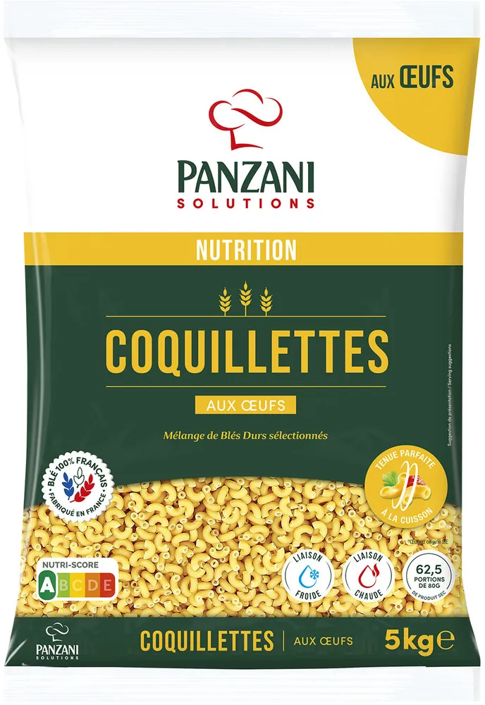 Panzani coquillettes aux oeufs 5kg