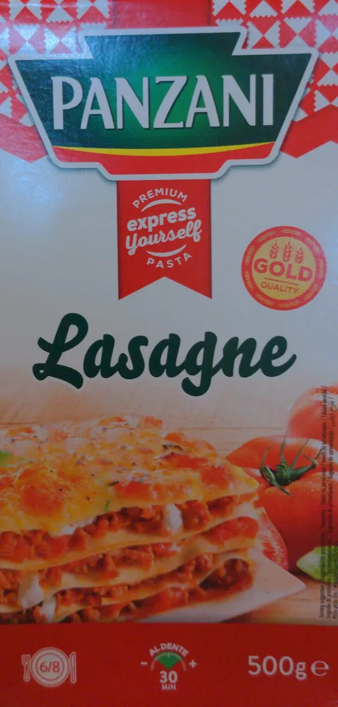 Panzani Lasagne wheat pasta