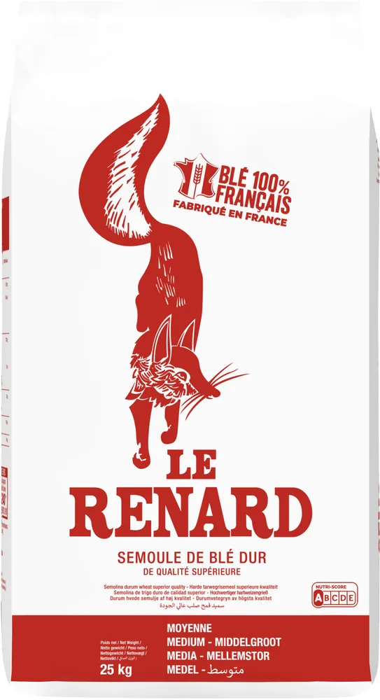 Le renard semoule moyenne 25kg