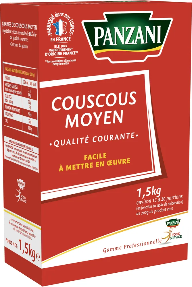 Panzani couscous etui 1.5kg