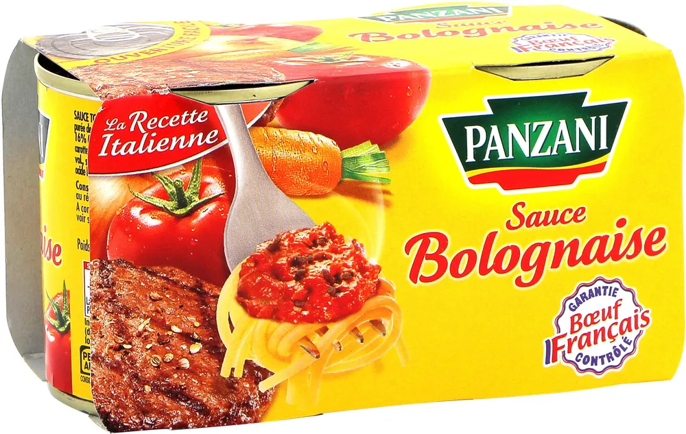 Panzani - spf- sauce boite fer bolognaise 2x190g