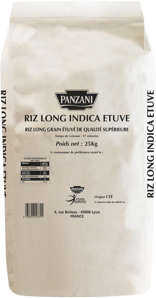 Panzani riz indica 25 kg