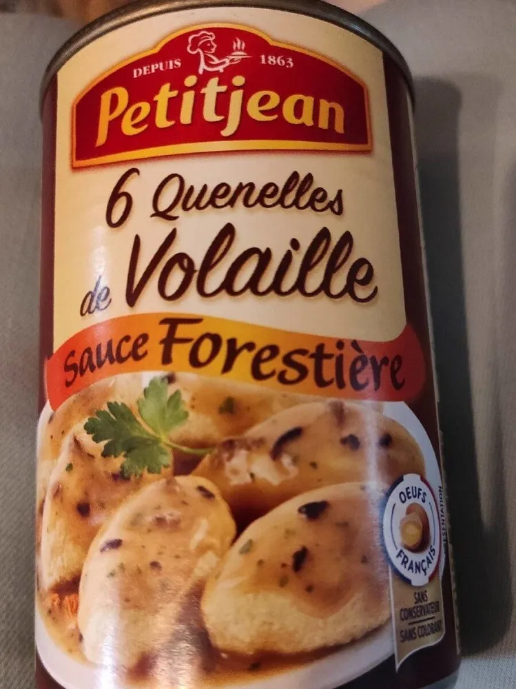 Quenelles de volaille sauce forestière