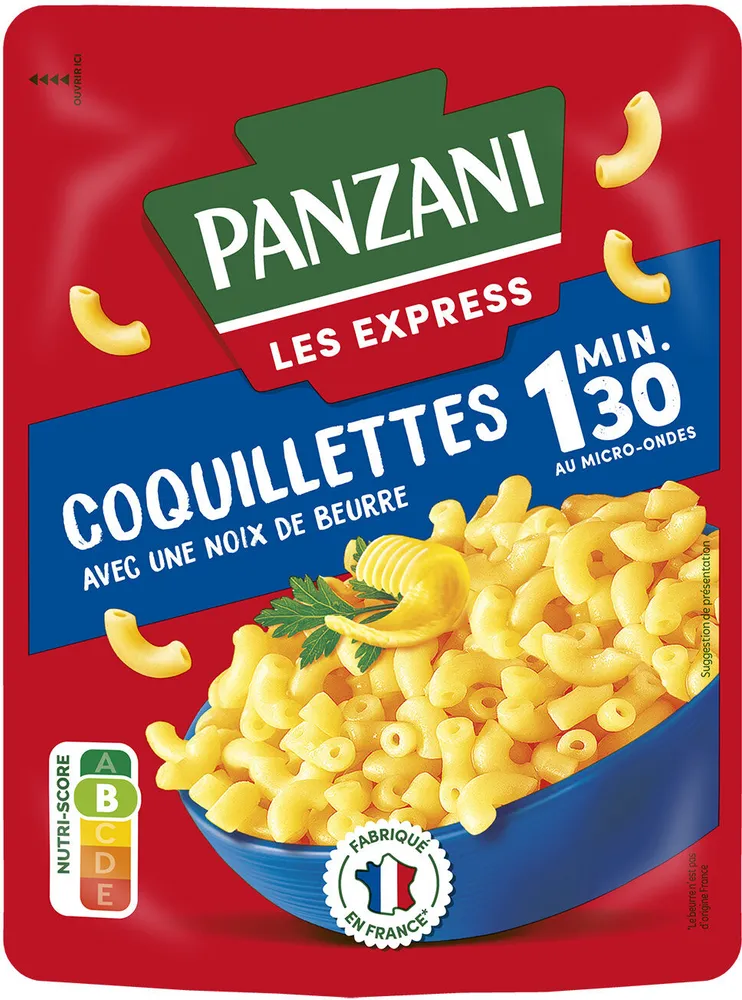 Coquillettes nature avec une noix de beurre
