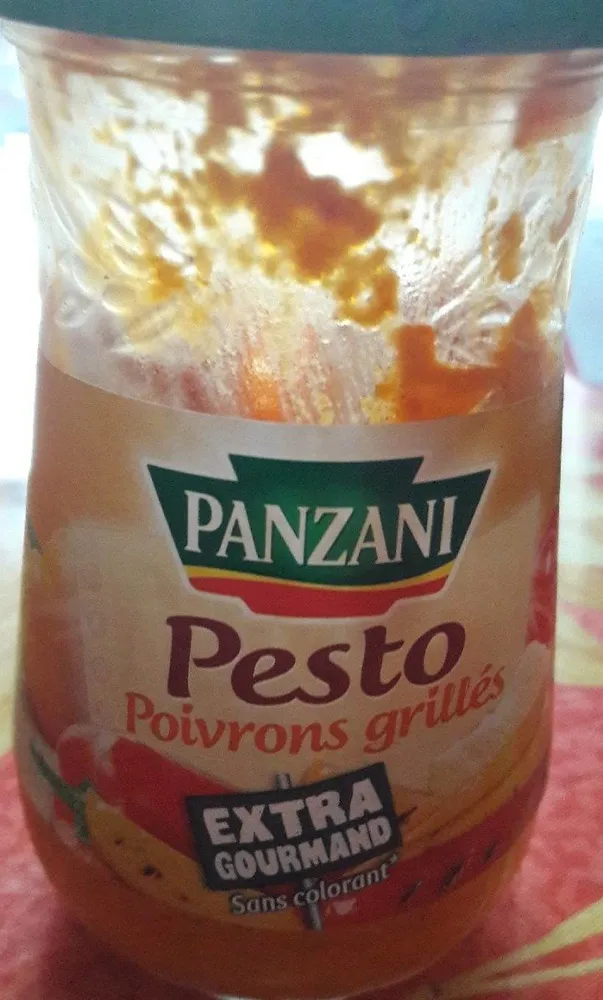 Sauce pesto poivrons grillés