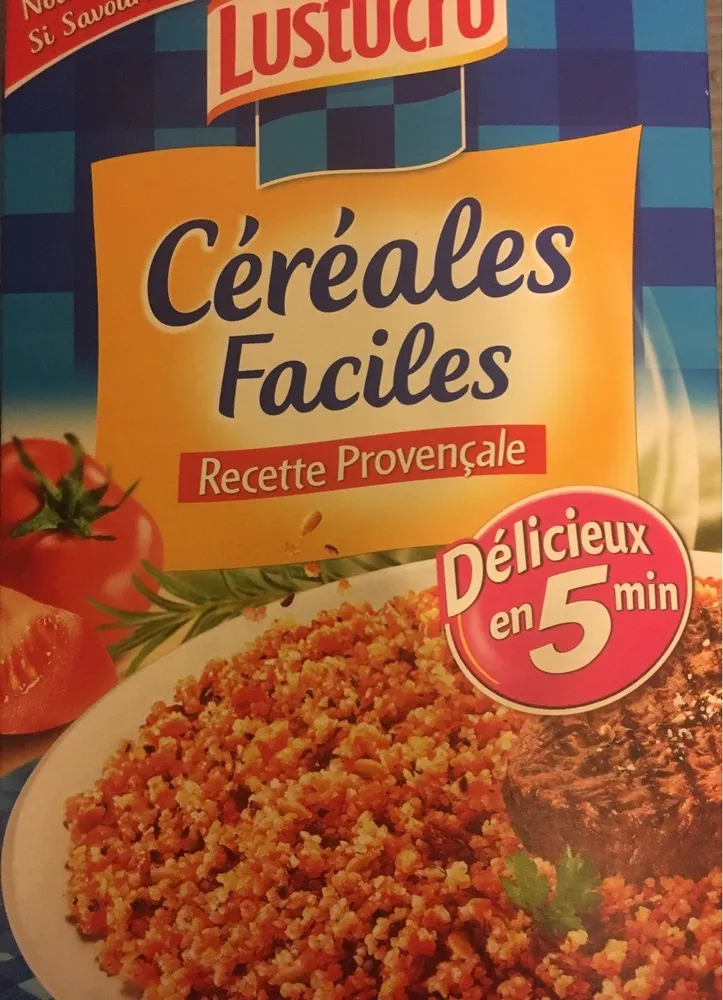 Céréales Facile Recette Provençale LUSTUCRU