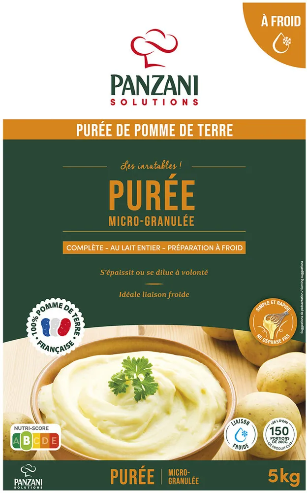 Panzani plus puree complete micro granulee rehydratable a froid 5kg