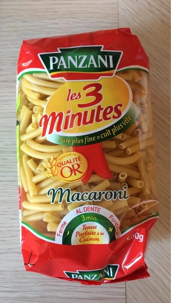 Pâtes Macaroni Les 3 Minutes
