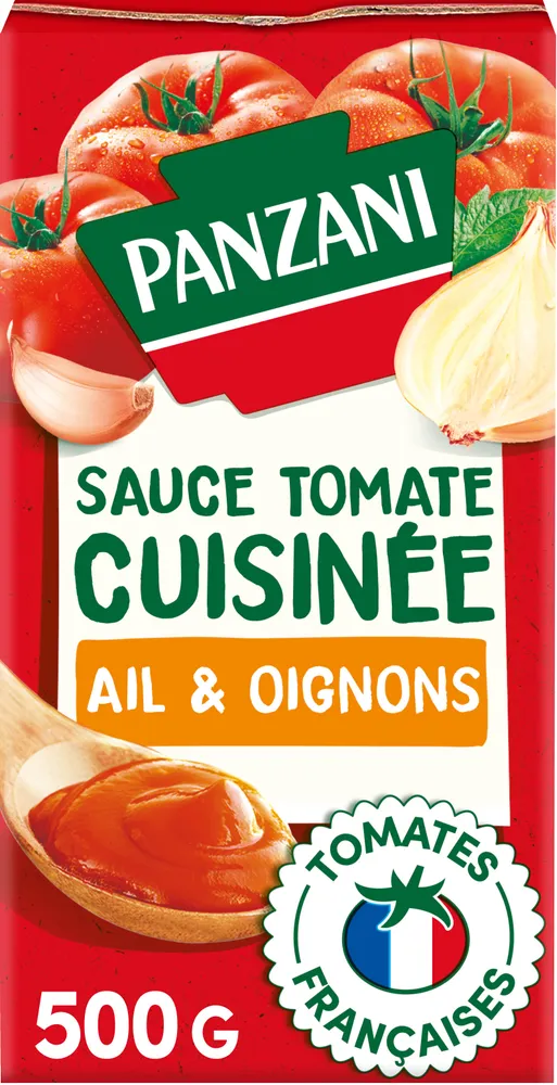 Panzani sce brique tomate cuisinee ail & oignons 500g