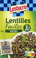 Lustucru lentilles faciles vertes