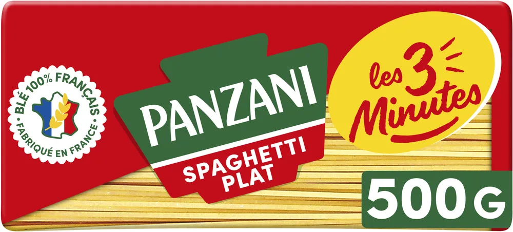 Panzani Pâtes Cuisson Rapide Spaghetti Plat 500G