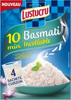 Lustucru riz basmati 10 min sachets 360g (4x90g)