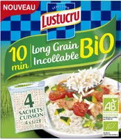Lustucru riz 10 min bio sachets (4x90g)
