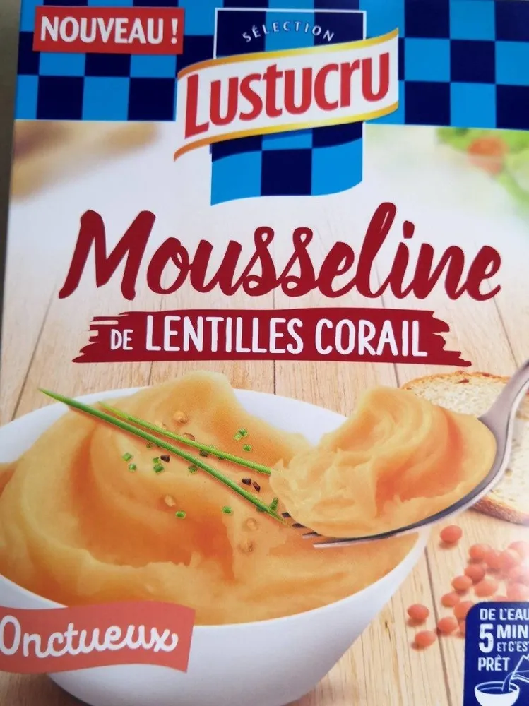 Mousseline de lentilles corail