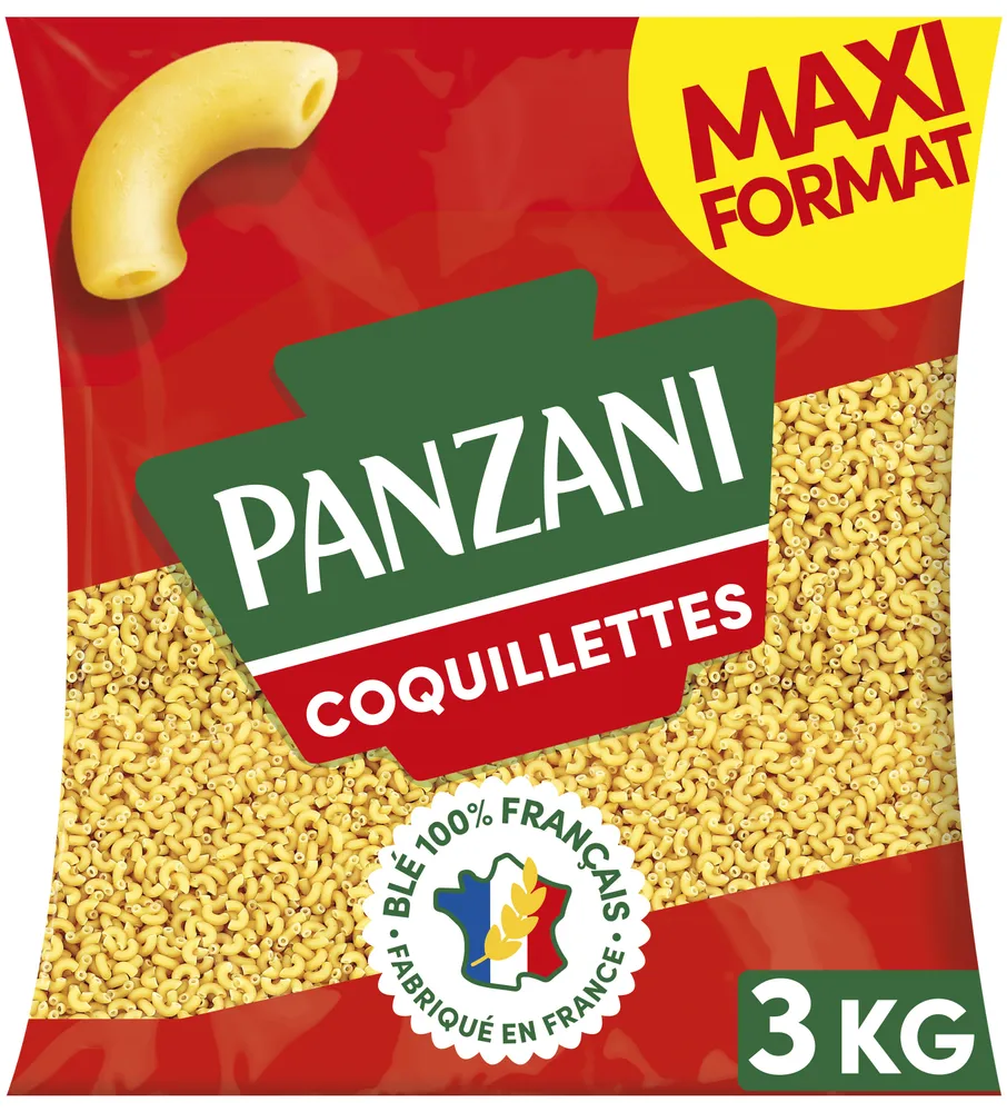 Pates panzani coquillettes 3 kg