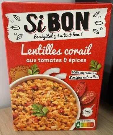 Lentilles corail aux tomates et épices