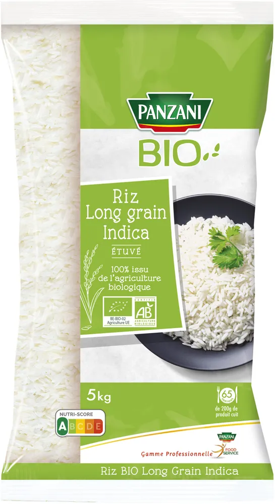 Riz pz bio long grain indica 5kg