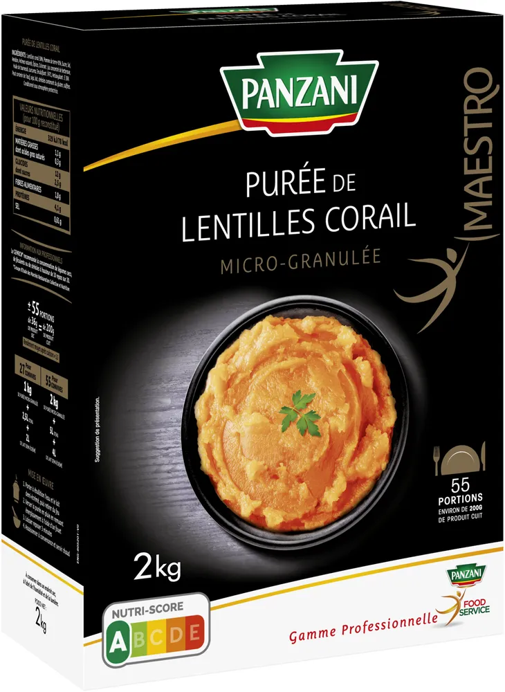 Puree de lentilles corail