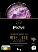 Purée de pommes de terre violette