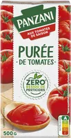 Panzani sce puree de tomates zero residu pesticide 500g brique