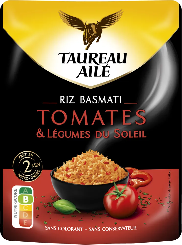 Riz basmati tomates & légumes du soleil
