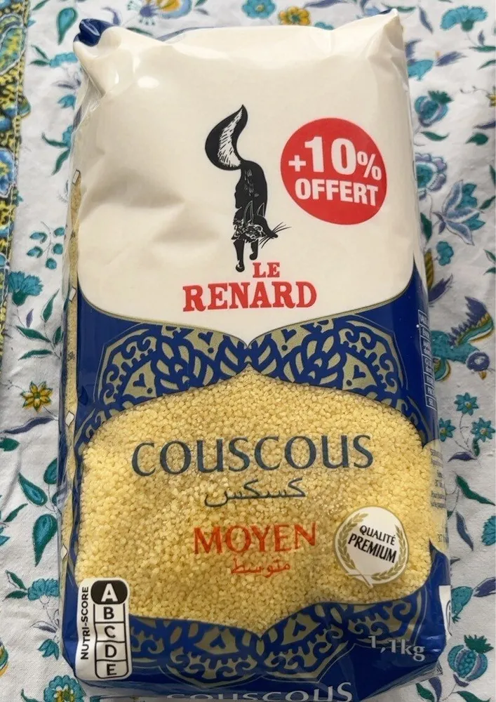 Le renard couscous moyen preium kg+10%offert c10