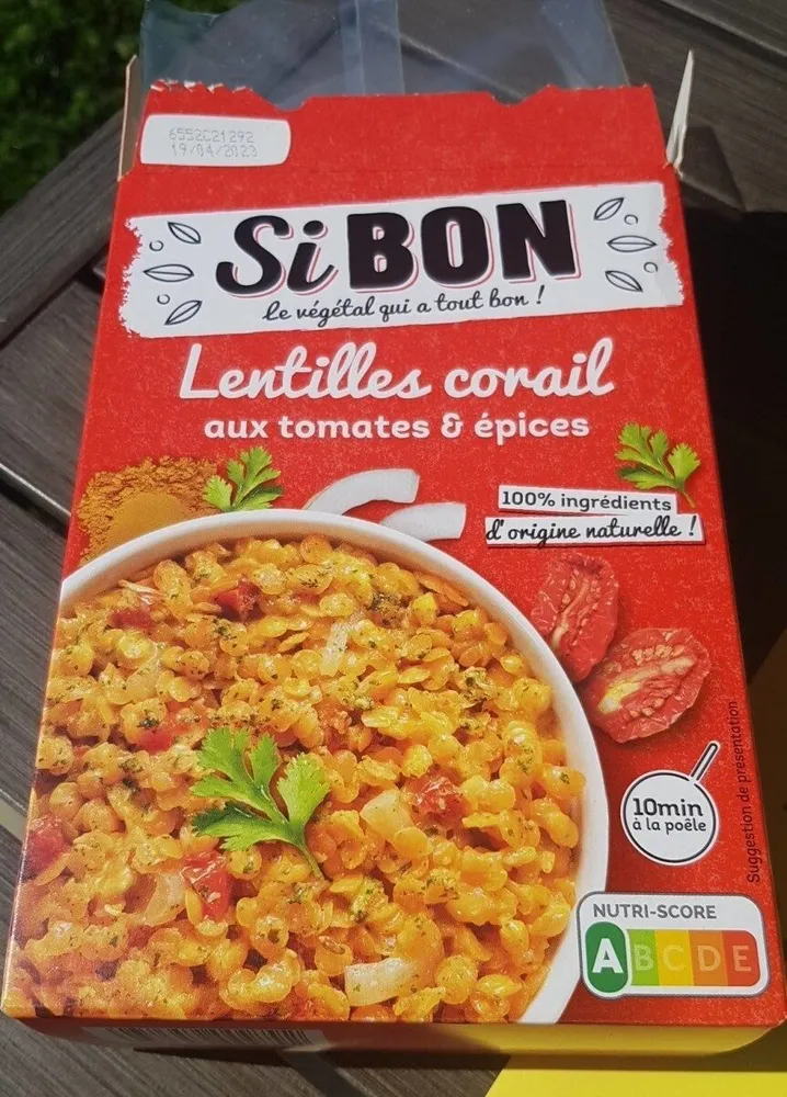 Lentilles corail tomates et épices